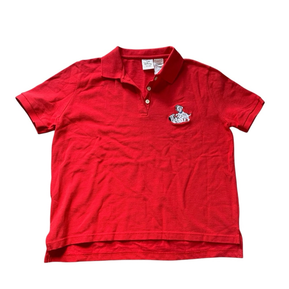 Vintage The Disney Store Red Short Sleeve 101 Dalmatian Polo L